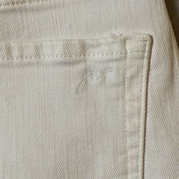 Johnny Was Marseille Baby Boot Ankle Crop Jeans White Women's Size 28 NWT - Picture 16 of 16